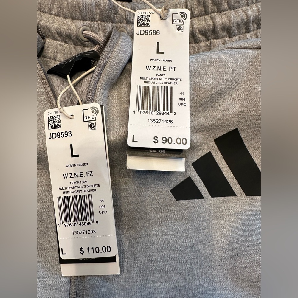 NWT adidas Z.N.E. FULL-ZIP HOODED TRACK JACKET and PANTS - Size L - Picture 8 of 8